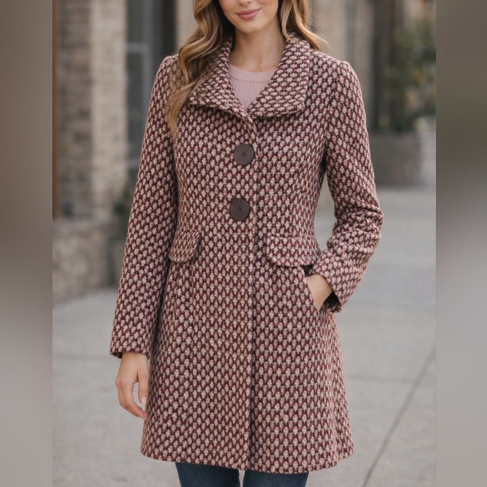 Urban Behavior Brown & Pink Patterned Jacket 🤎🩷